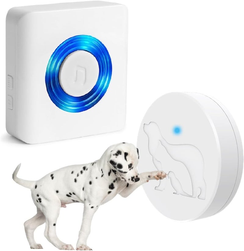 EverNary Dog Door Bell, Dog Bells to Go Outside, Dog Doorbell for Potty Training, Large Area Waterproof Touch Button,1000FT Range, 58 Chimes (White, 1 Receiver 1 Transmitter) - Image 1